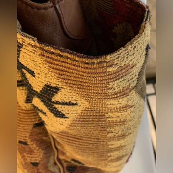 Isabella Fiore Native American Tribal Rural Rustic Chenille Geometric Weekender - Picture 9 of 11